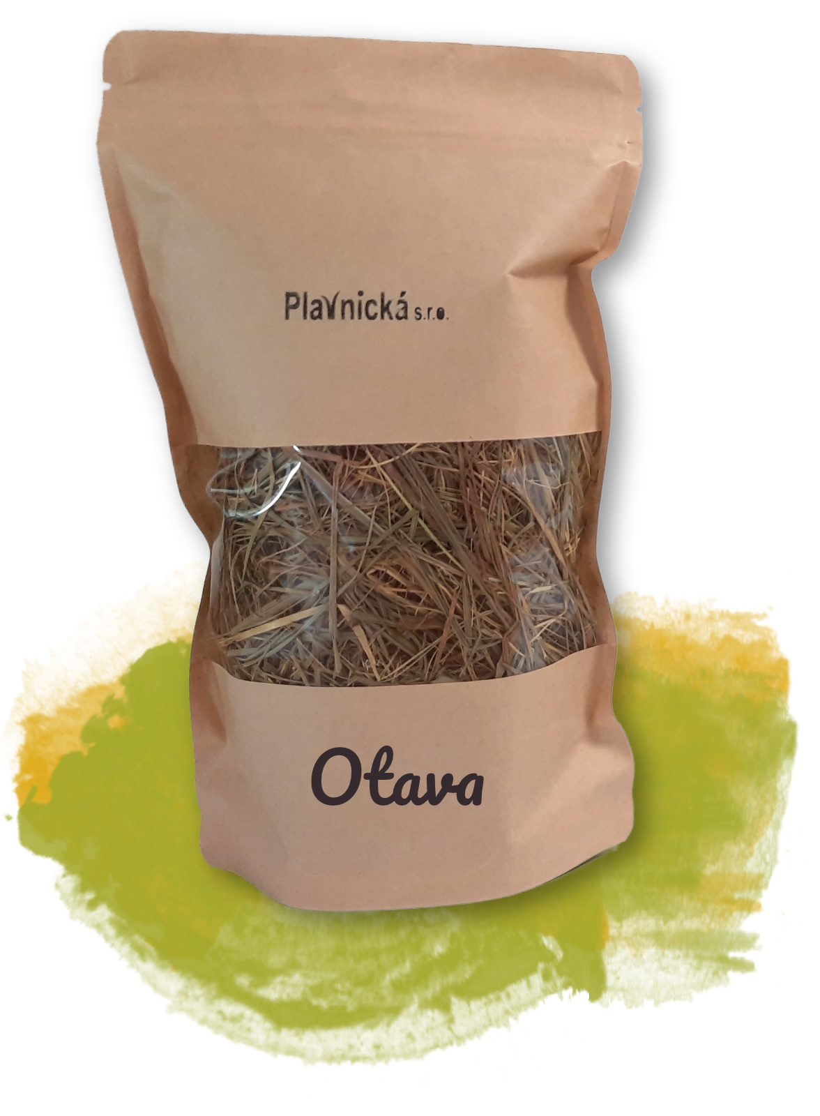 Plavnická BIO luční seno - testovací balíček pro králíky, morčata a jiné hlodavce - otava 45 g